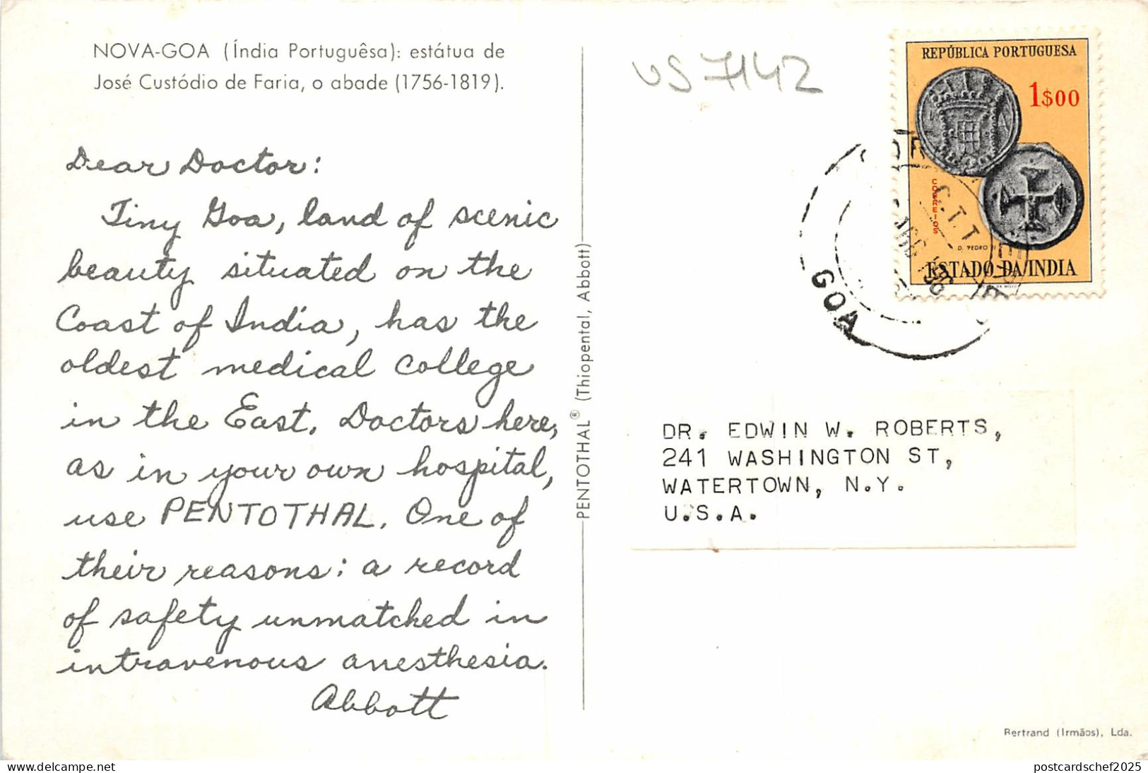 Us7142 Nova Goa India - Inde