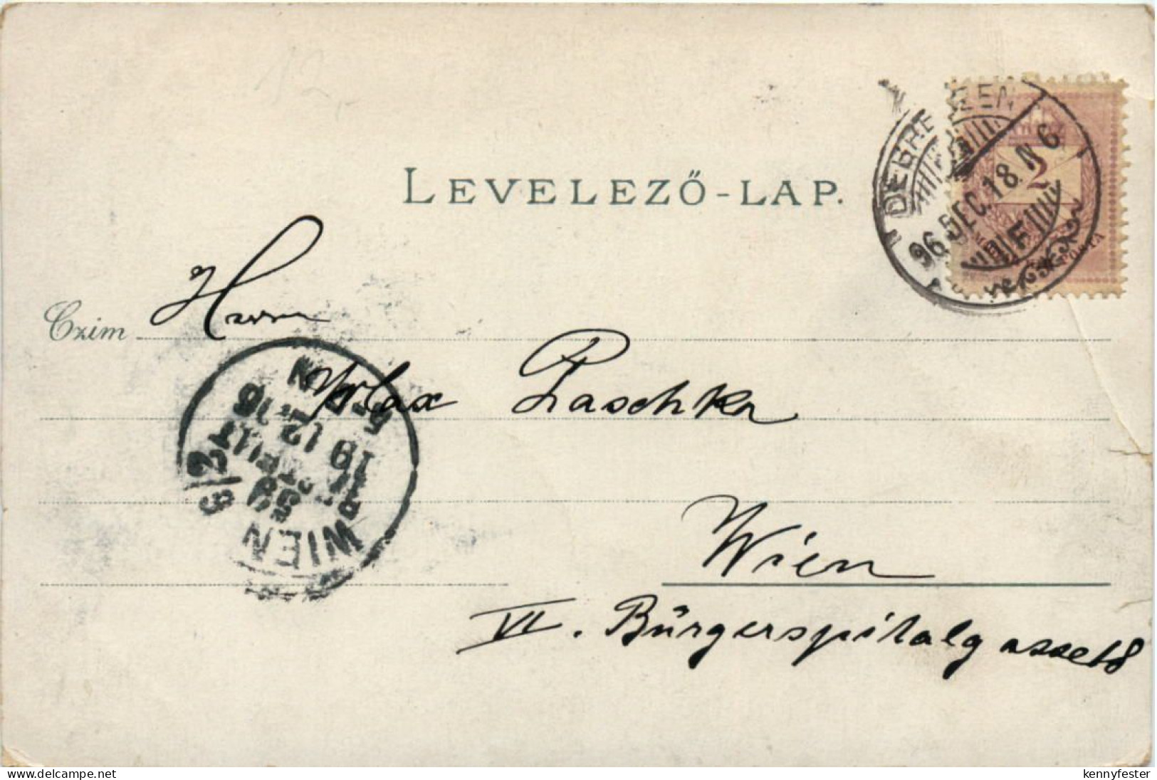 Üdvözlet Debreczenrol - Litho - Ungarn