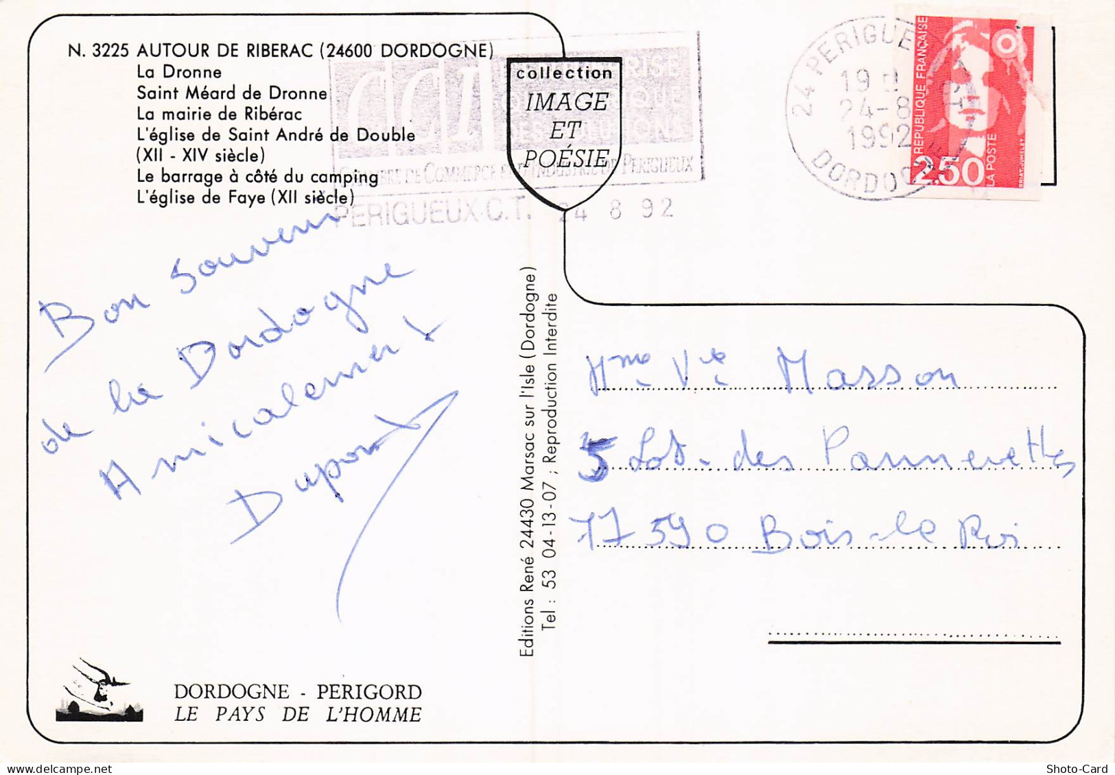 24 RIBERAC AUTOUR DE RIBERAC - Riberac