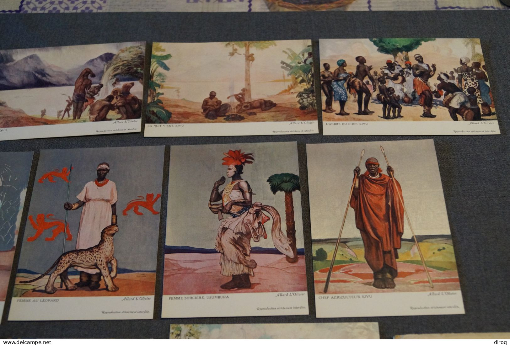 Très RARE,Congo Belge,superbe Série Complète,Expo Anvers,Antwerpen 1930,Palais Du Congo, Pour Collection,collector - Belgian Congo