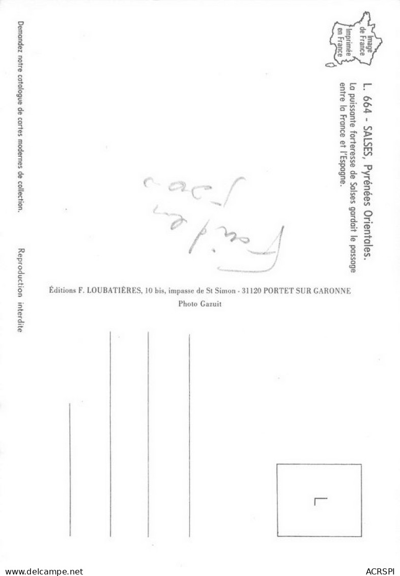 66 SALSES Puissante Forteresse (Scan R/V) N° 44 \MT9132 - Salses