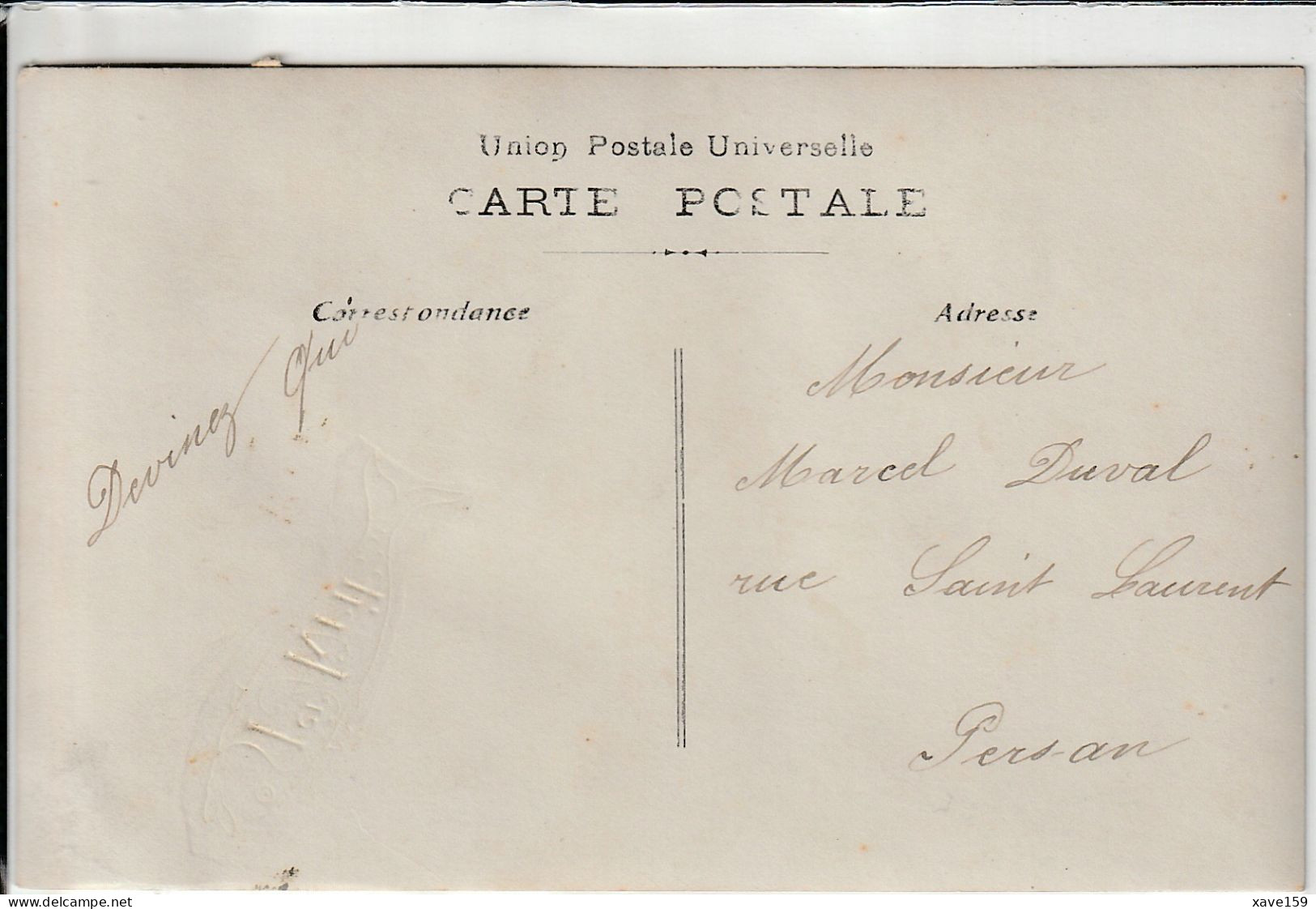 Cpa 1er Avril - Persan