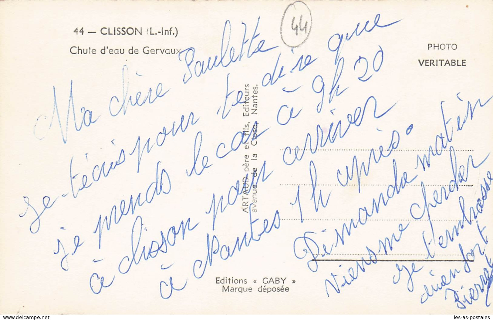 44 CLISSON CHUTE D EAU DE GERVAUX - Clisson