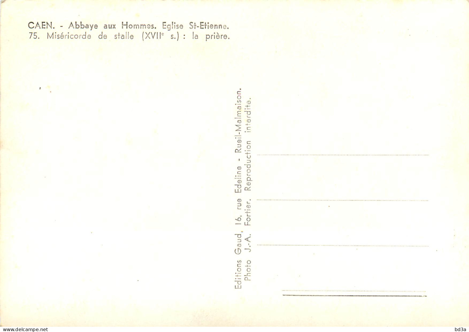 14 CAEN ABBAYE AUX HOMMES - Caen