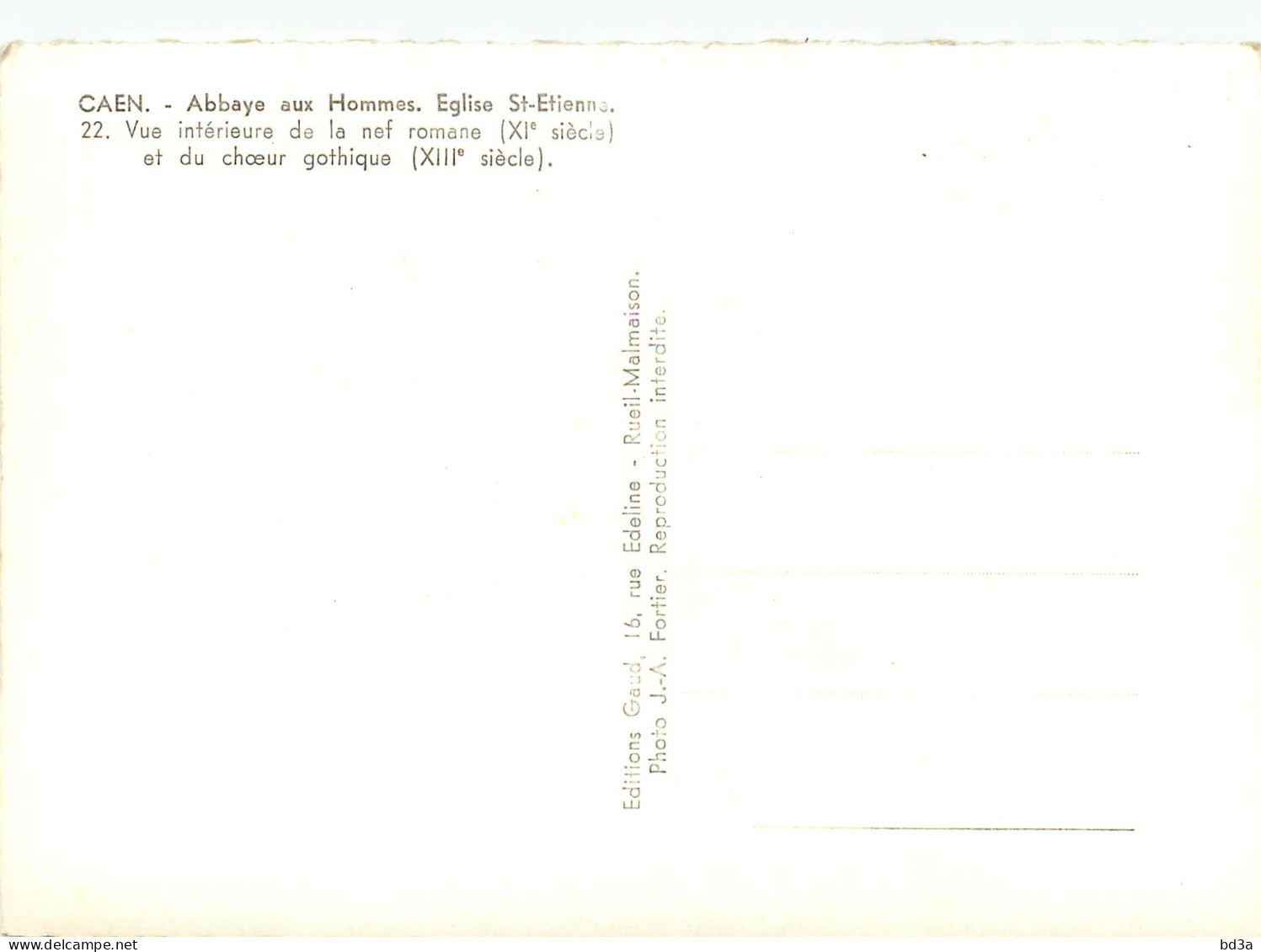 14 CAEN ABBAYE AUX HOMMES - Caen