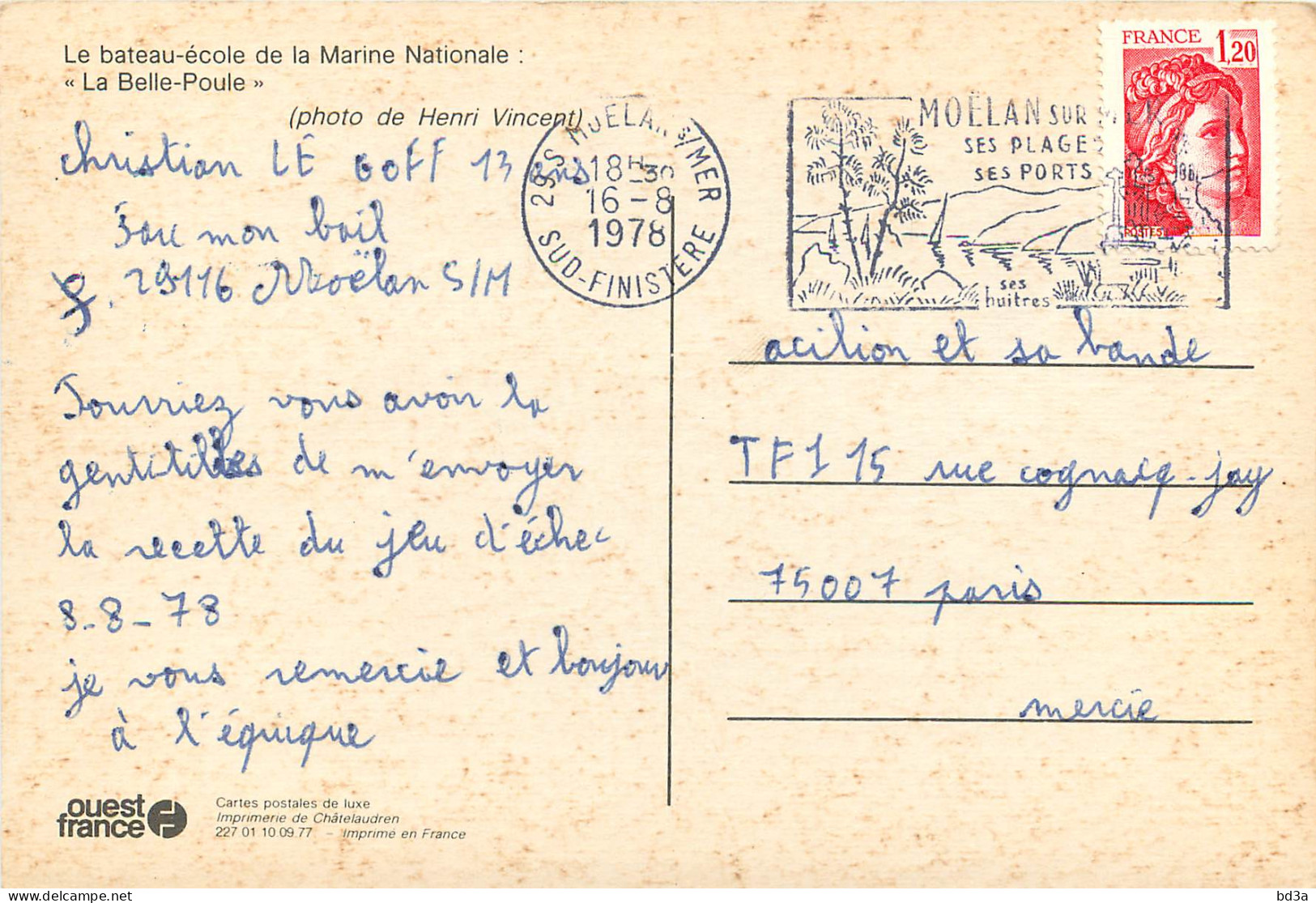 THEME BATEAU LA  BELLE POULE - Segelboote