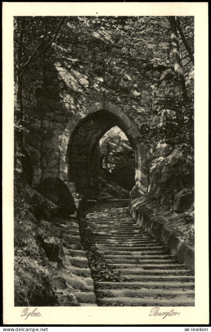 Ansichtskarte Oybin Burgtor 1925 - Oybin