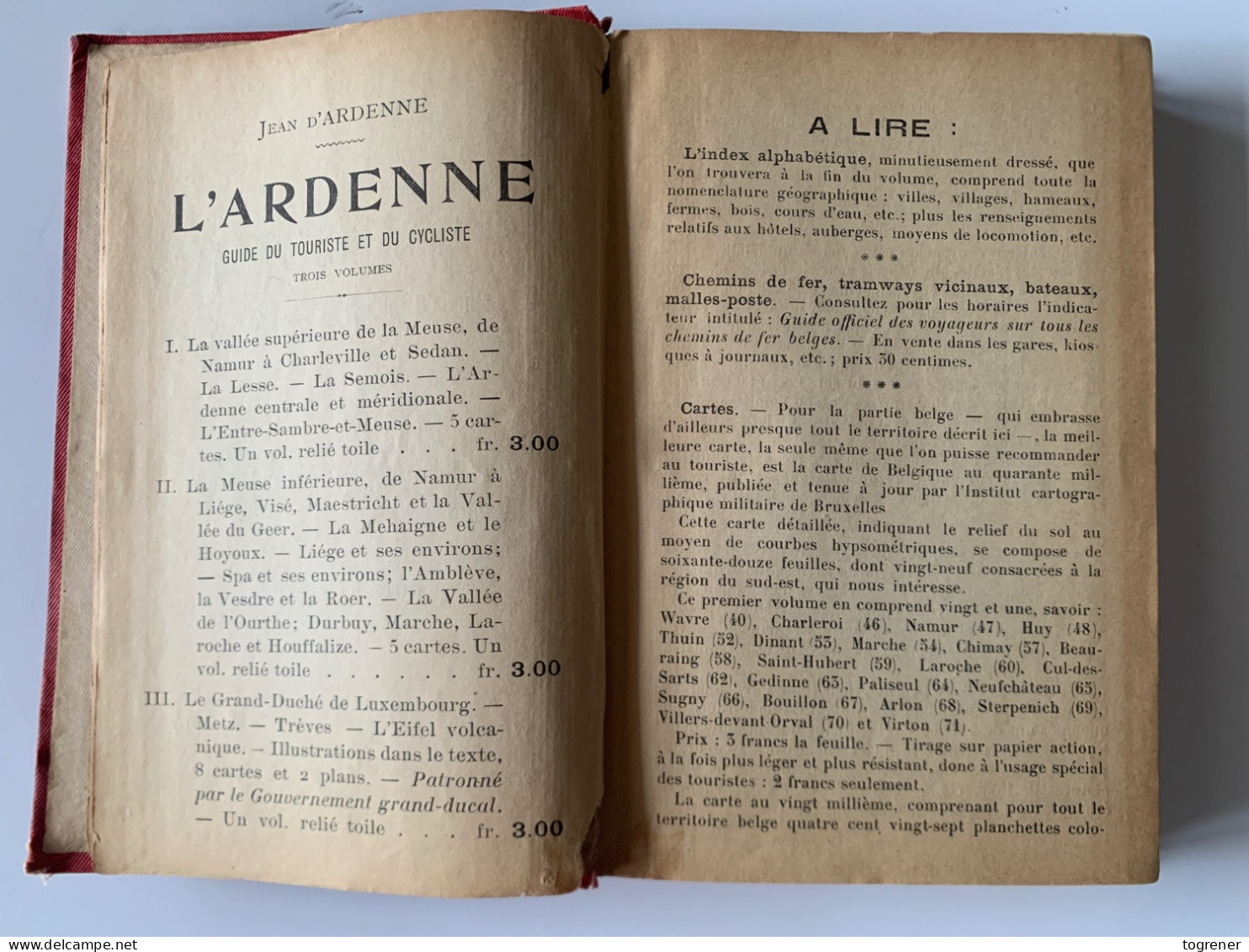1904 L’Ardenne Guide Du Touriste Et Du Cycliste. Chemins De Fer Etc., 5 Cartes - Railway