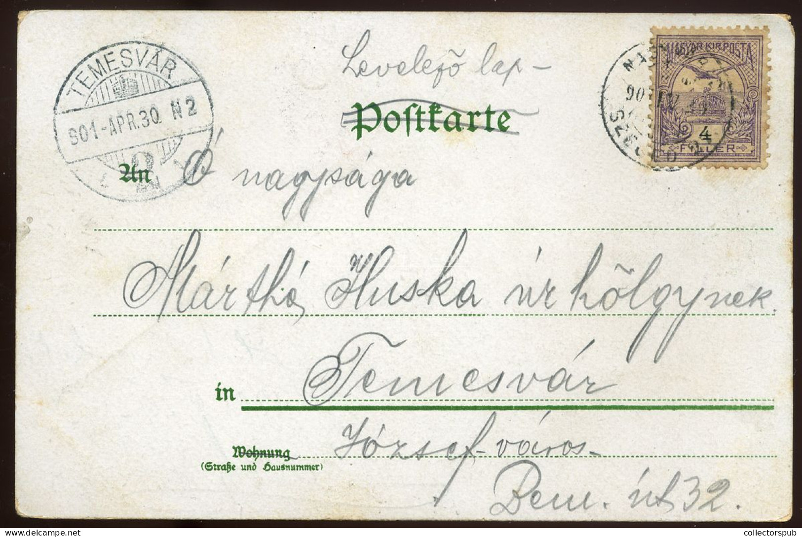 CIRKUSZ Litho Képeslap 1901. - Ungarn