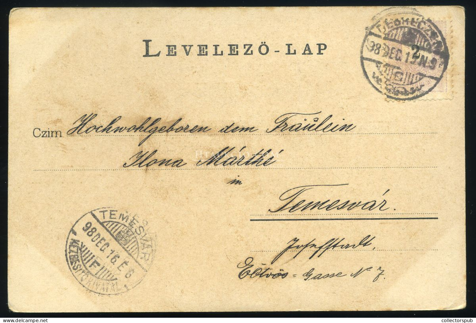 HORTOBÁGY 1898. (!) Régi Képeslap - Ungarn