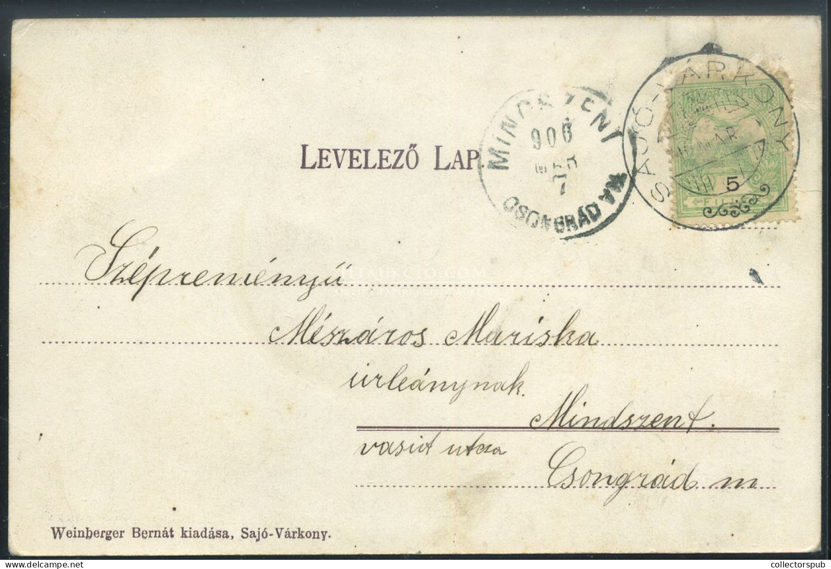 ÓZD 1906. Régi Képeslap - Ungarn
