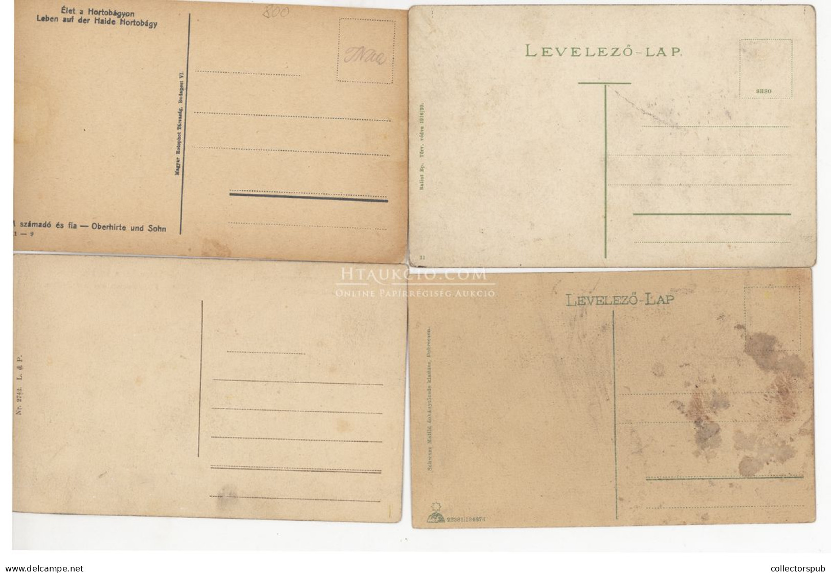 HORTOBÁGY 4db Képeslap 1910.ca - Ungarn