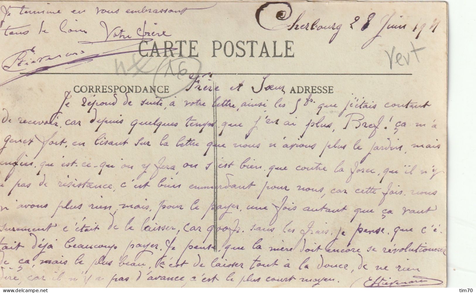 CARTE  POSTALE   16 JARNAC   CHARENTE - Jarnac