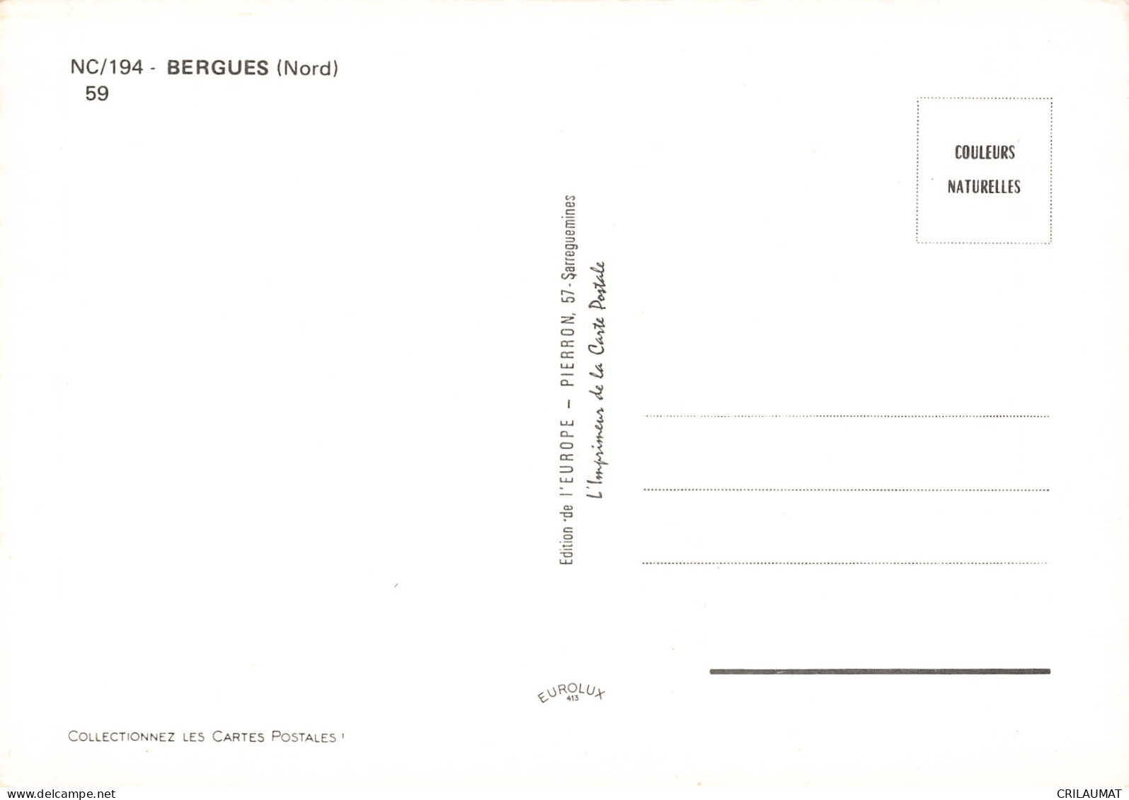 59 BERGUES - Bergues