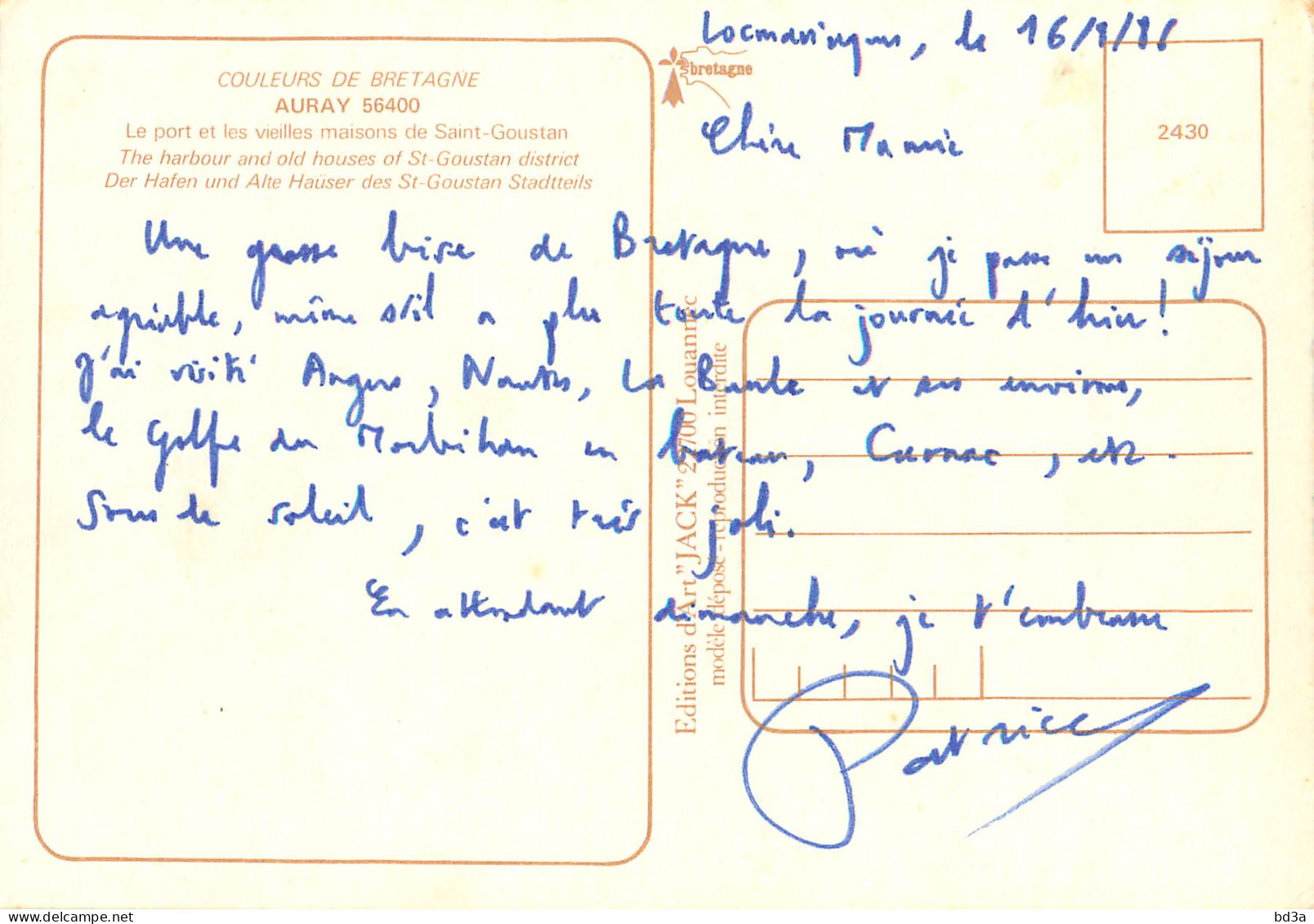 56 AURAY SAINT GOUSTAN - Auray