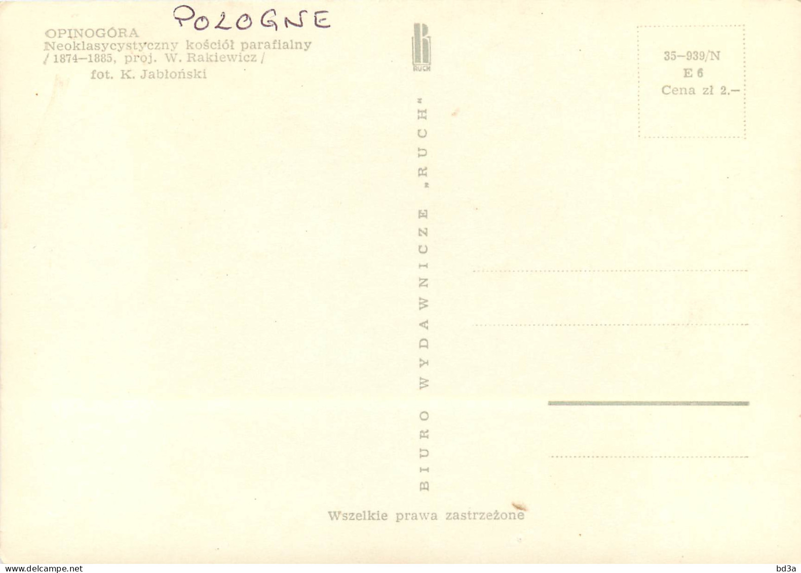 POLOGNE OPINOGORA - Polen