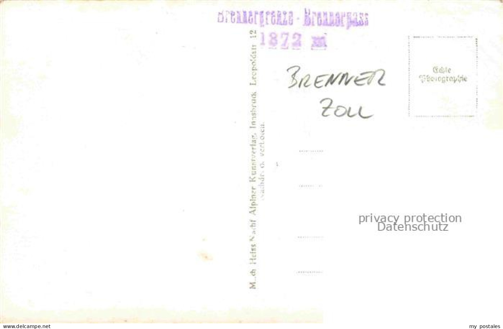 Grenze Douane Zoll Frontiere Border-- Brenner - Zoll