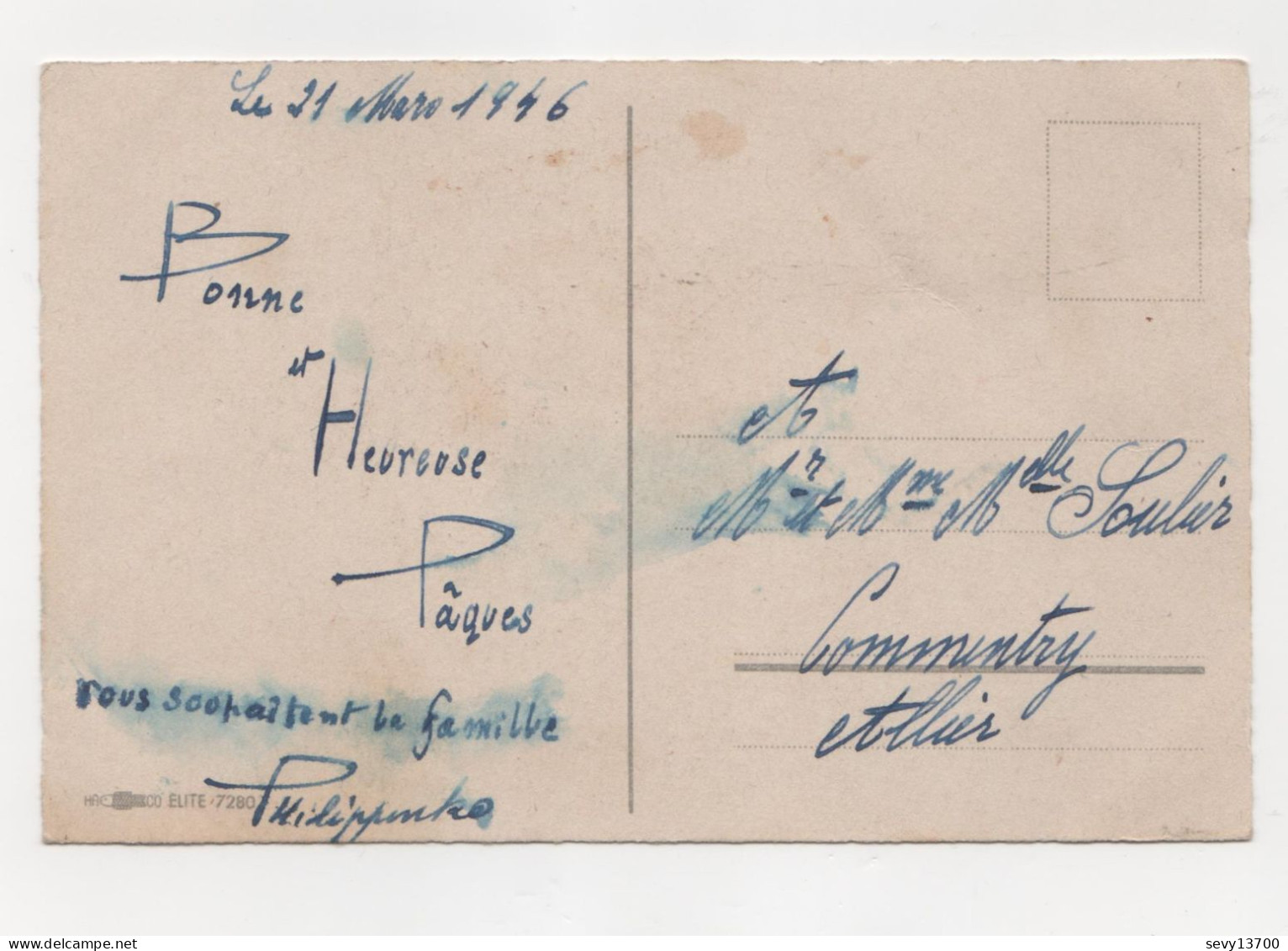 4 cartes postales les fleurs