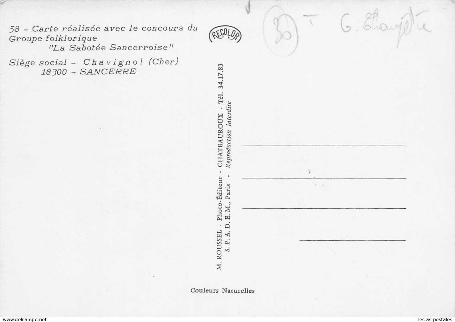 18 SANCERRE CHAVIGNOL - Sancerre