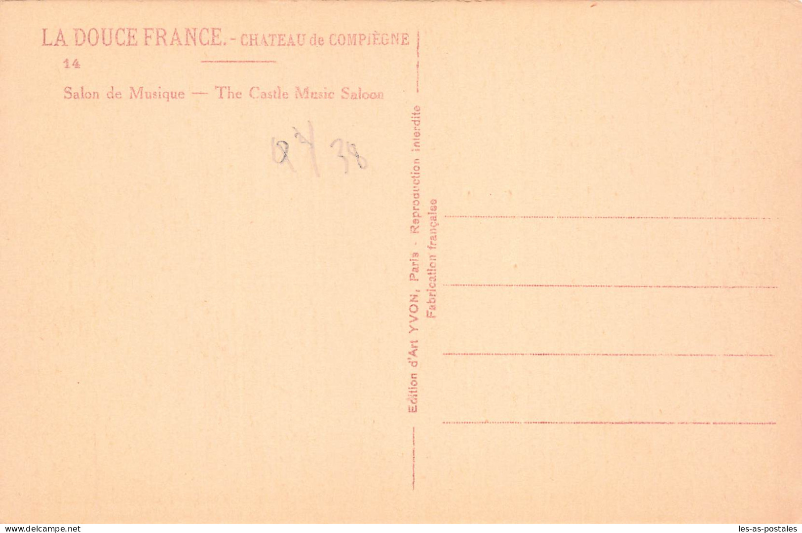 60 COMPIEGNE CHATEAU DE COMPIEGNE - Compiegne