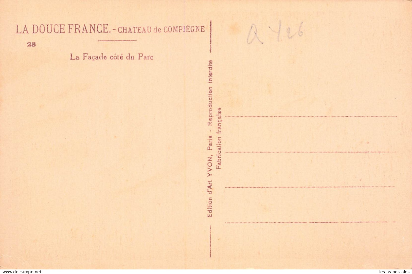 60 COMPIEGNE LE CHATEAU - Compiegne