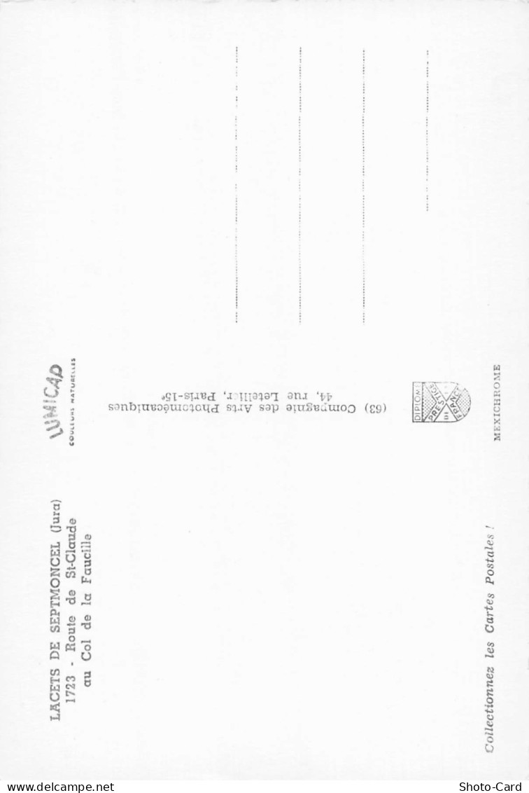 39 SEPTMONCEL LACETS DE SEPTMONCEL - Septmoncel