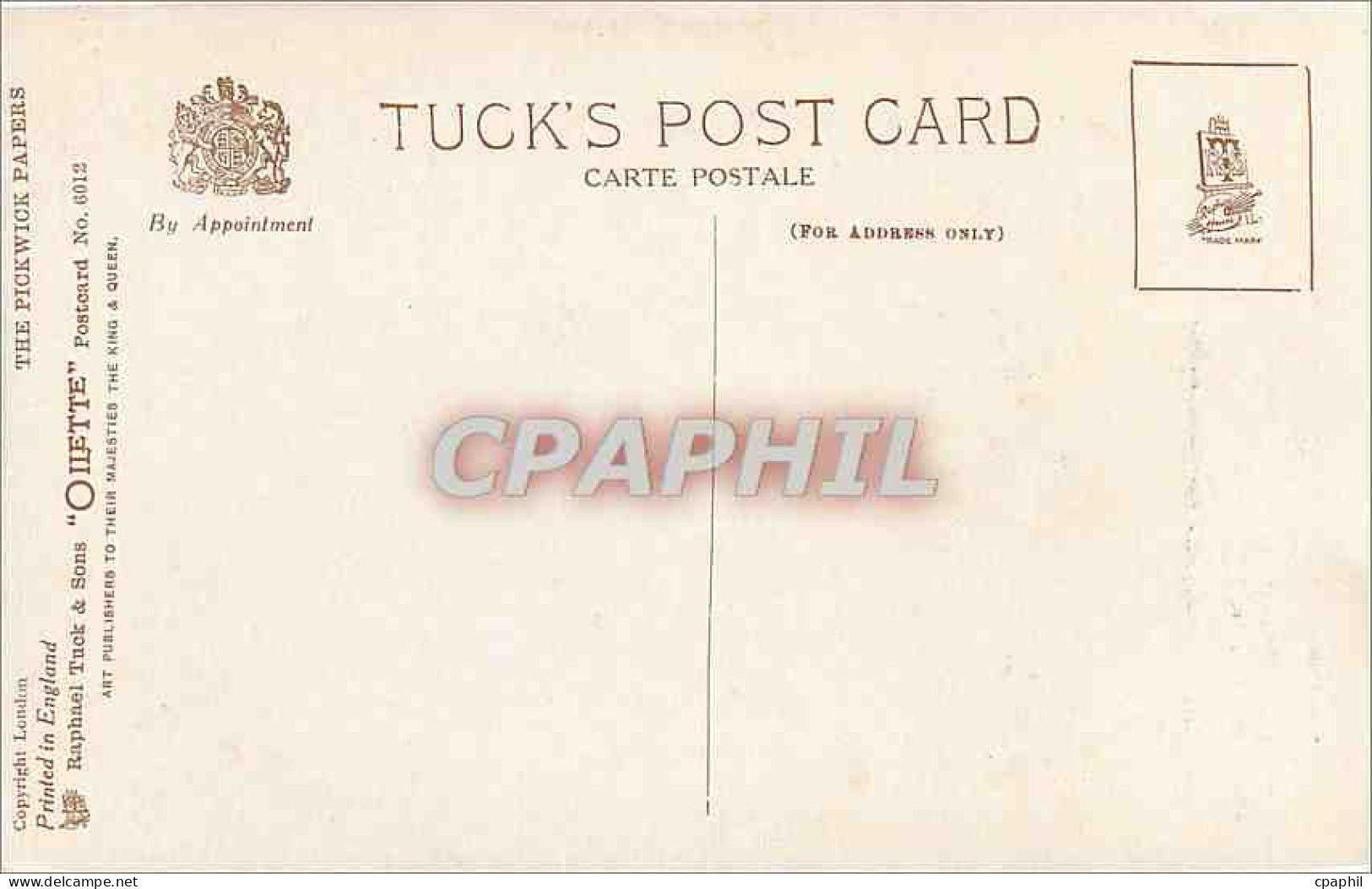 CPA In Dickens Land The Pickwick Papers - Other & Unclassified
