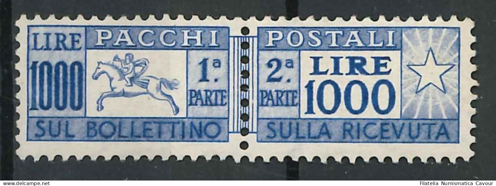 1954 - ** (Catalogo Sassone N.° 81) + 2 CERTIFICATI - Postal Parcels