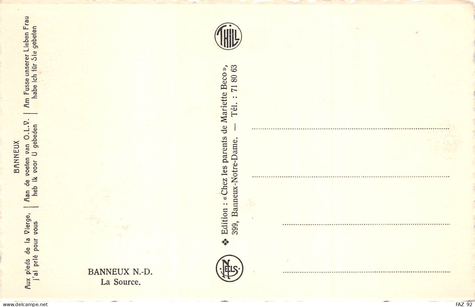 Banneux N-D – La Source - Sprimont