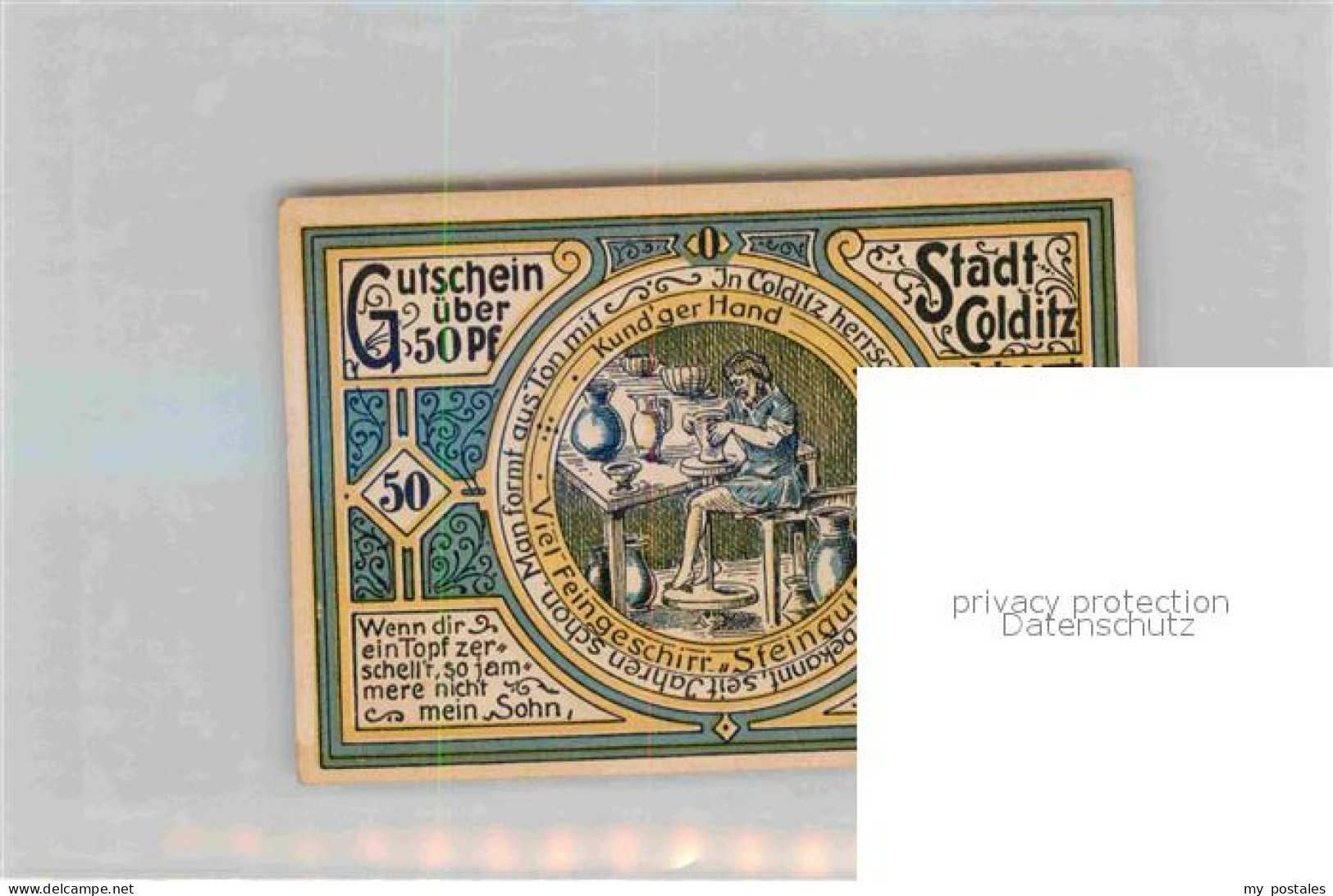 Colditz 50 Pfennig Toepfer - Colditz