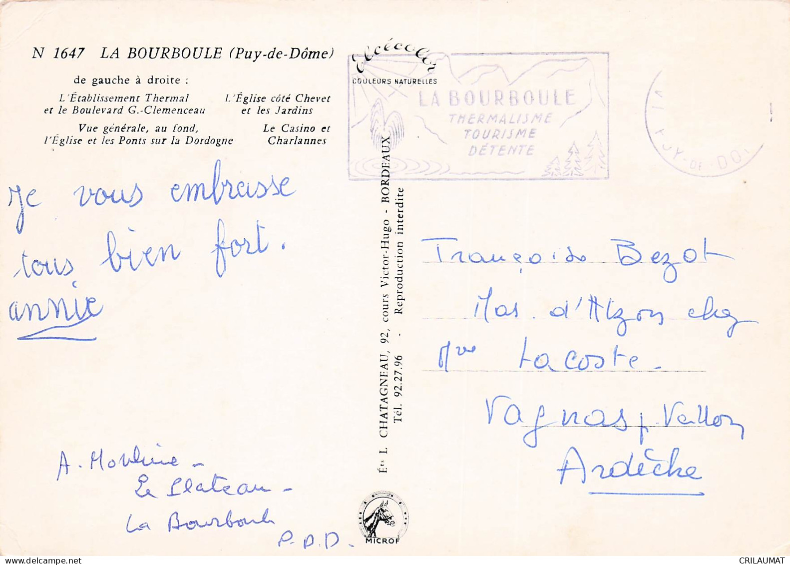 63 LA BOURBOULE THERMALISME - La Bourboule