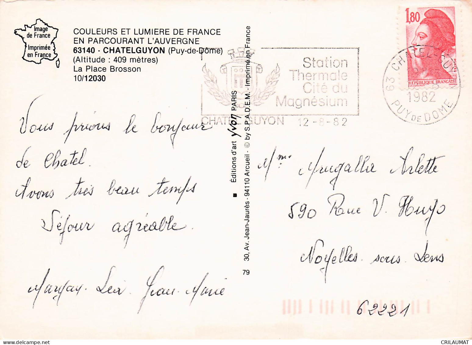63 CHATEL GUYON STATION THERMALE - Châtel-Guyon