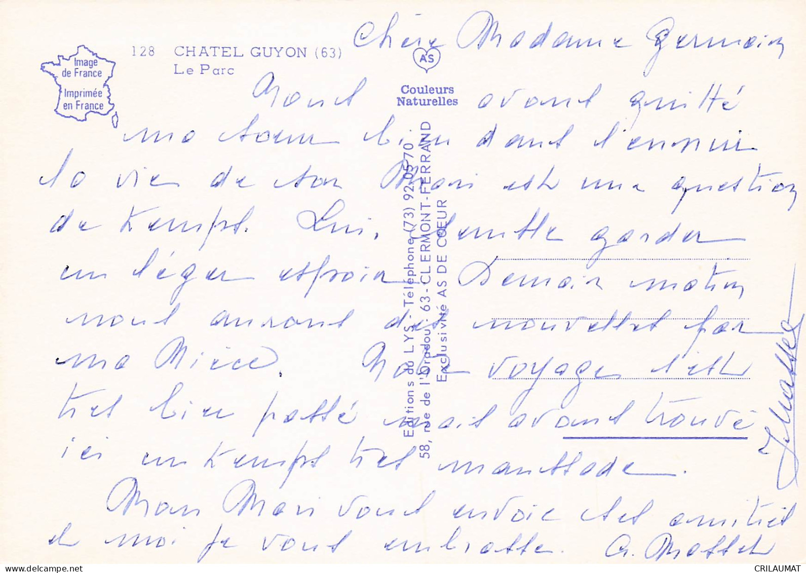 63 CHATEL GUYON LE PARC - Châtel-Guyon