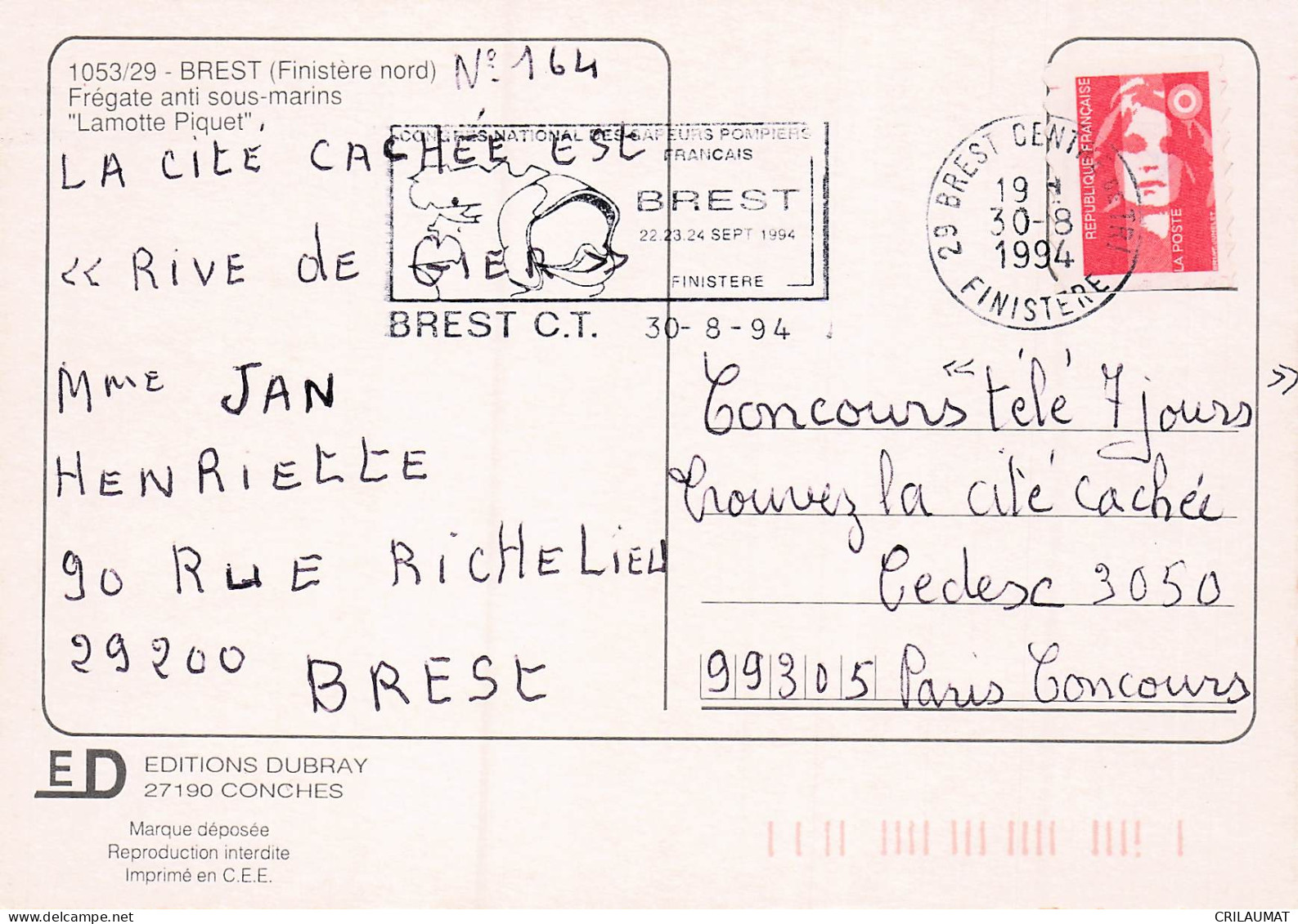29 BREST LA CITE CACHEE - Brest