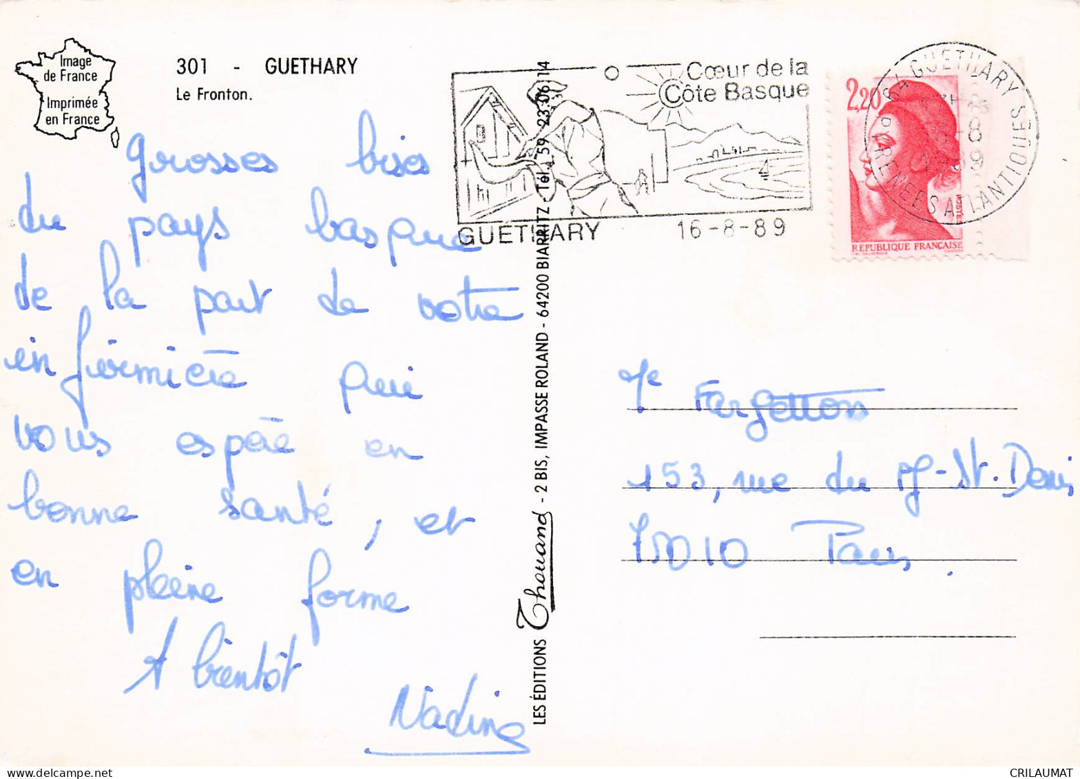 64 GUETHARY LE FRONTON - Guethary