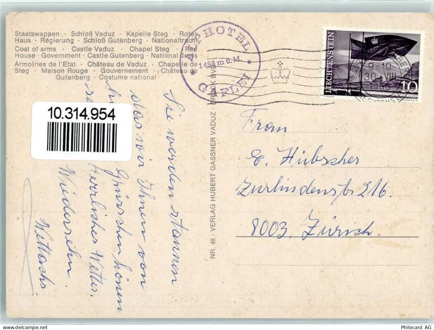 9490 Vaduz - 10314954 - Liechtenstein