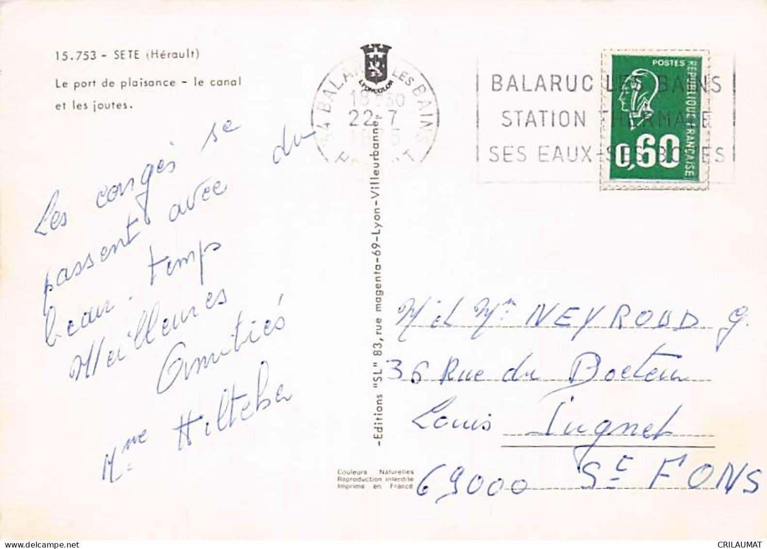 34 SETE PORT ET CANAUX - Sete (Cette)