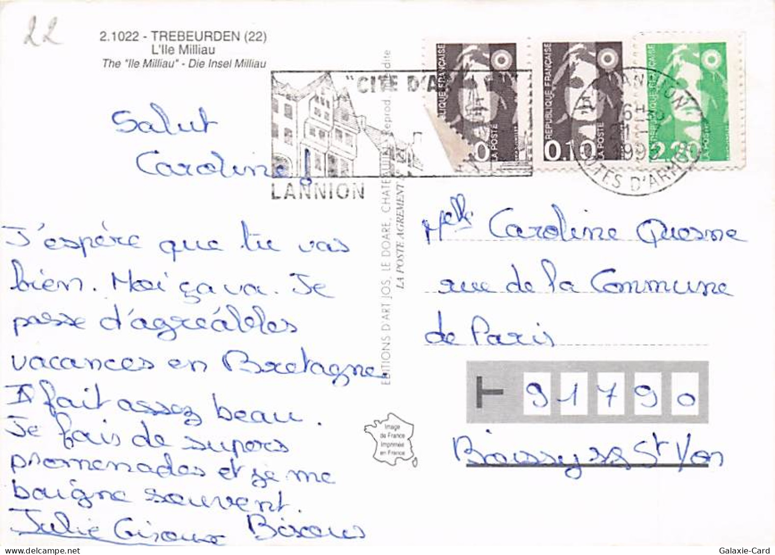 22 TREBEURDEN L ILE MILLIAU - Trébeurden