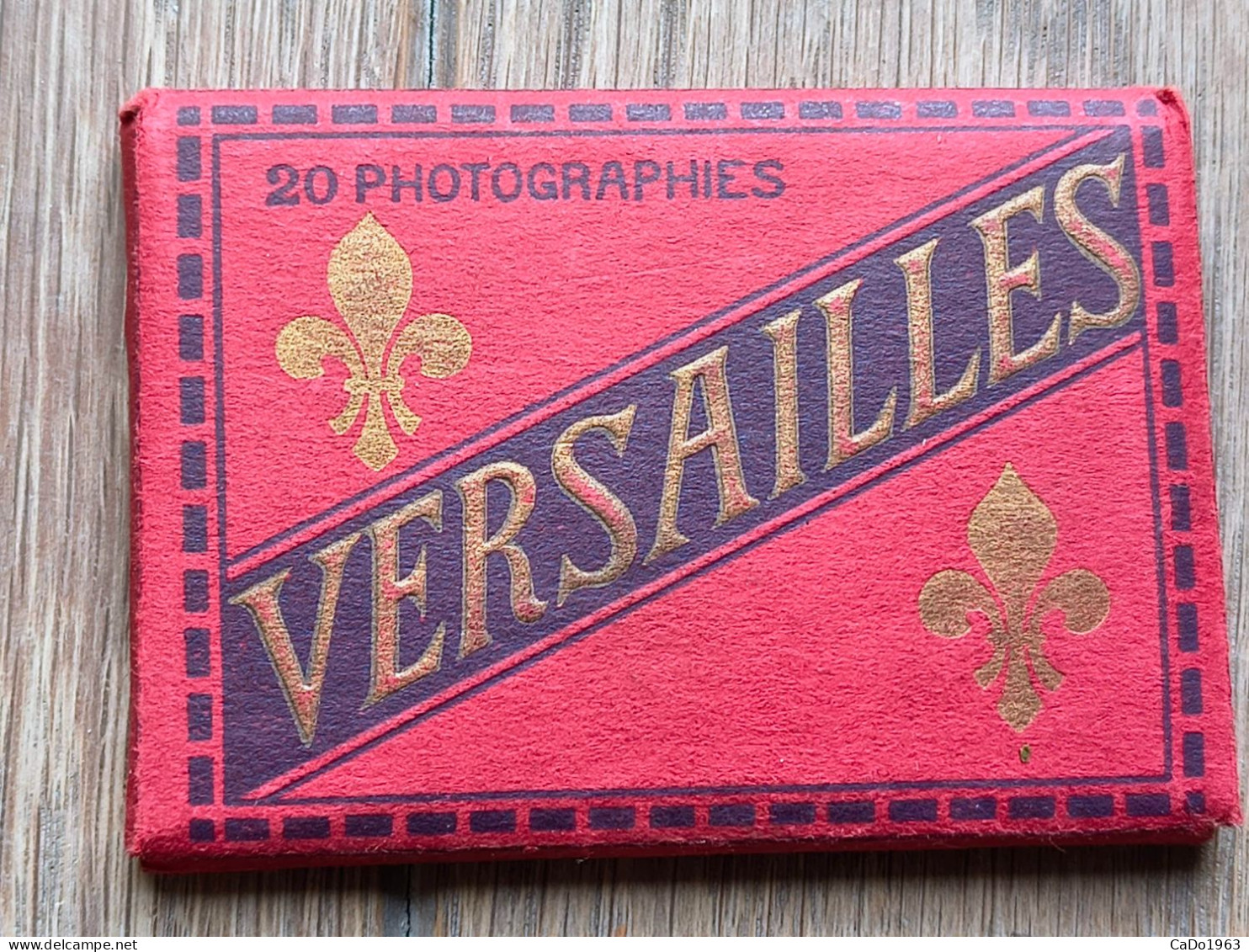 Vintage Souvenir Mapje Versailles (compleet Met 20 Foto's) - Other & Unclassified