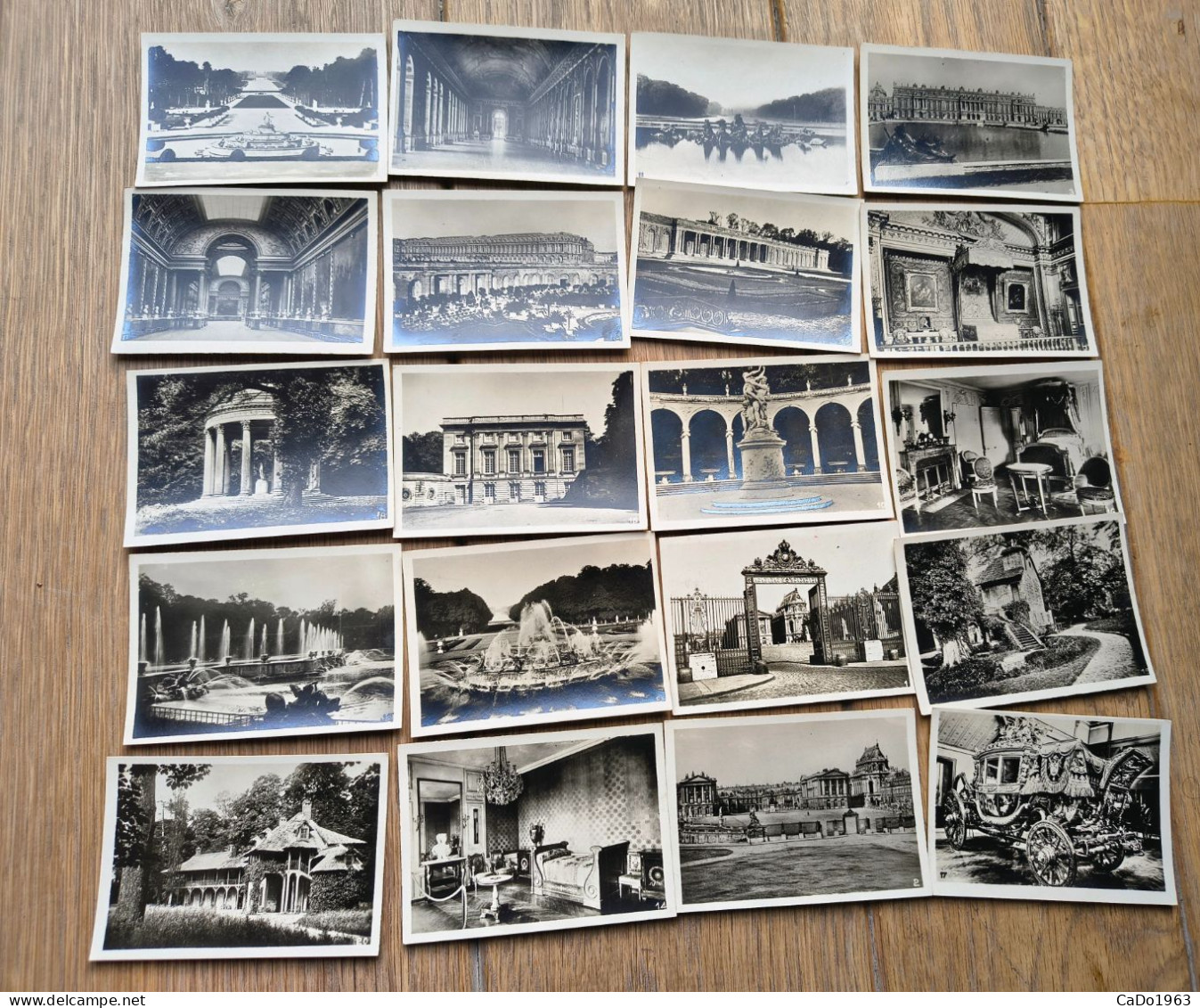 Vintage Souvenir Mapje Versailles (compleet Met 20 Foto's) - Other & Unclassified