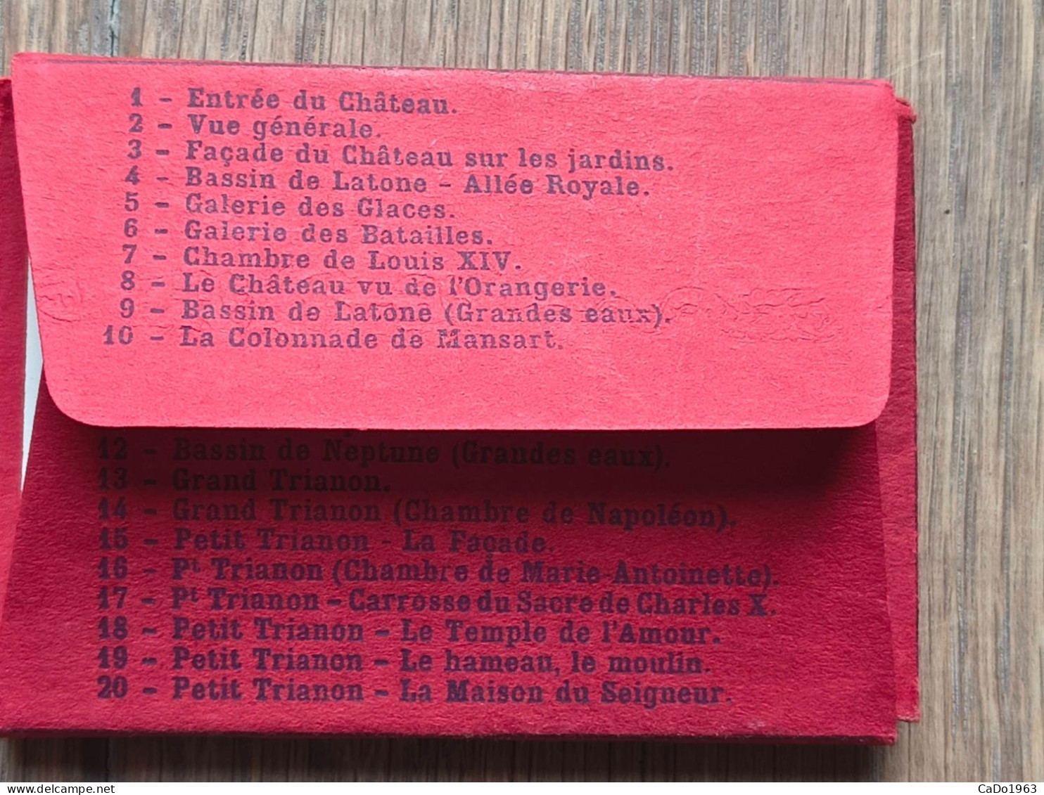 Vintage Souvenir Mapje Versailles (compleet Met 20 Foto's) - Other & Unclassified