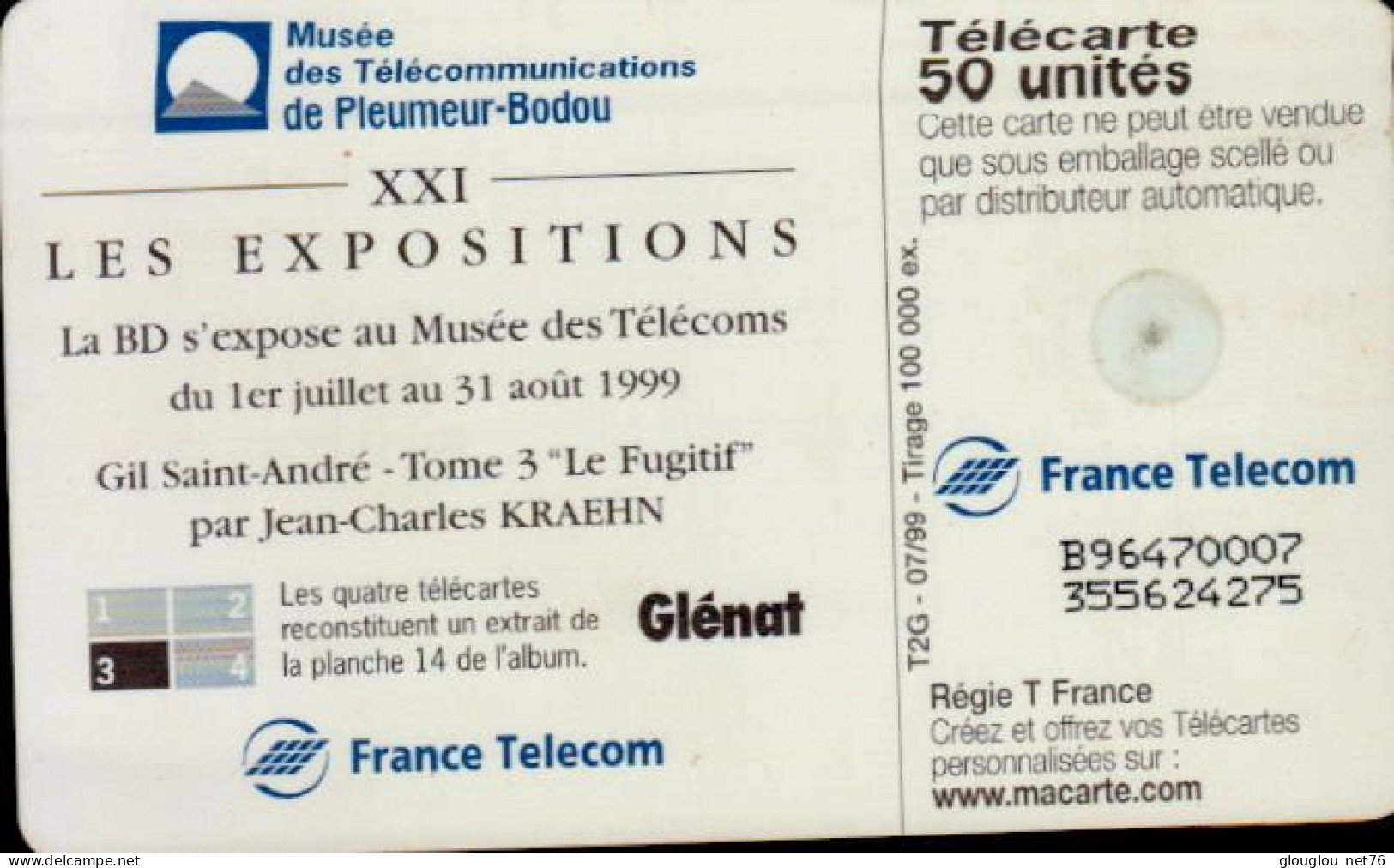 TELECARTE 50....BD - Comics