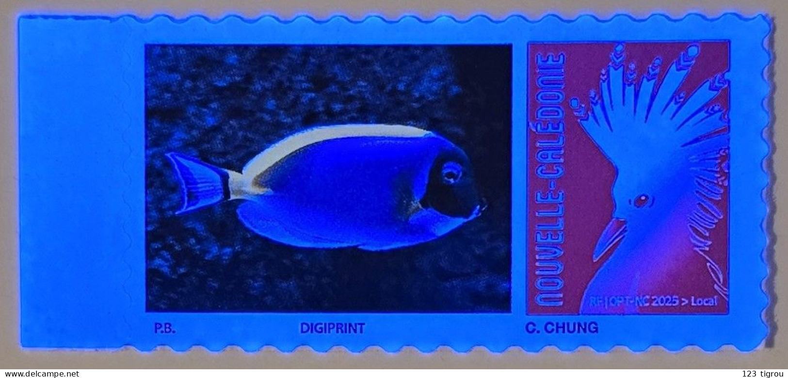 VARIETE CAGOU PERSONNALISE LOGO POISSON CHIRURGIEN A POITRINE BLANCHE 2025 EXTRAIT D'UNE FEUILLE DE 10 TIMBRES TB - Unused Stamps