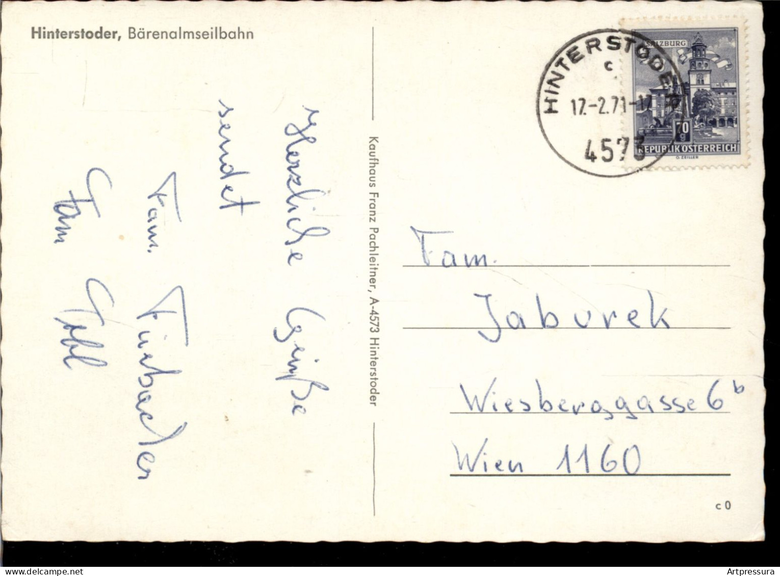 AK - Hinterstoder - Bärenalmseilbahn - 1971 - 10x 15cm - #AK2545# - Hinterstoder