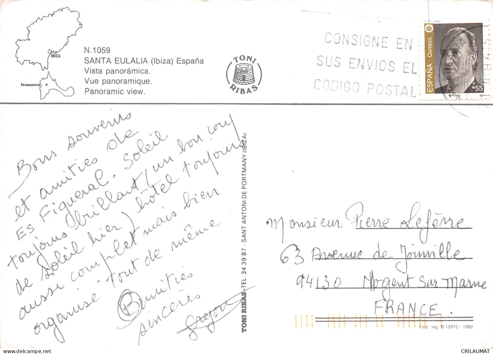 Espagne IBIZA SANTA EULALIA - Ibiza