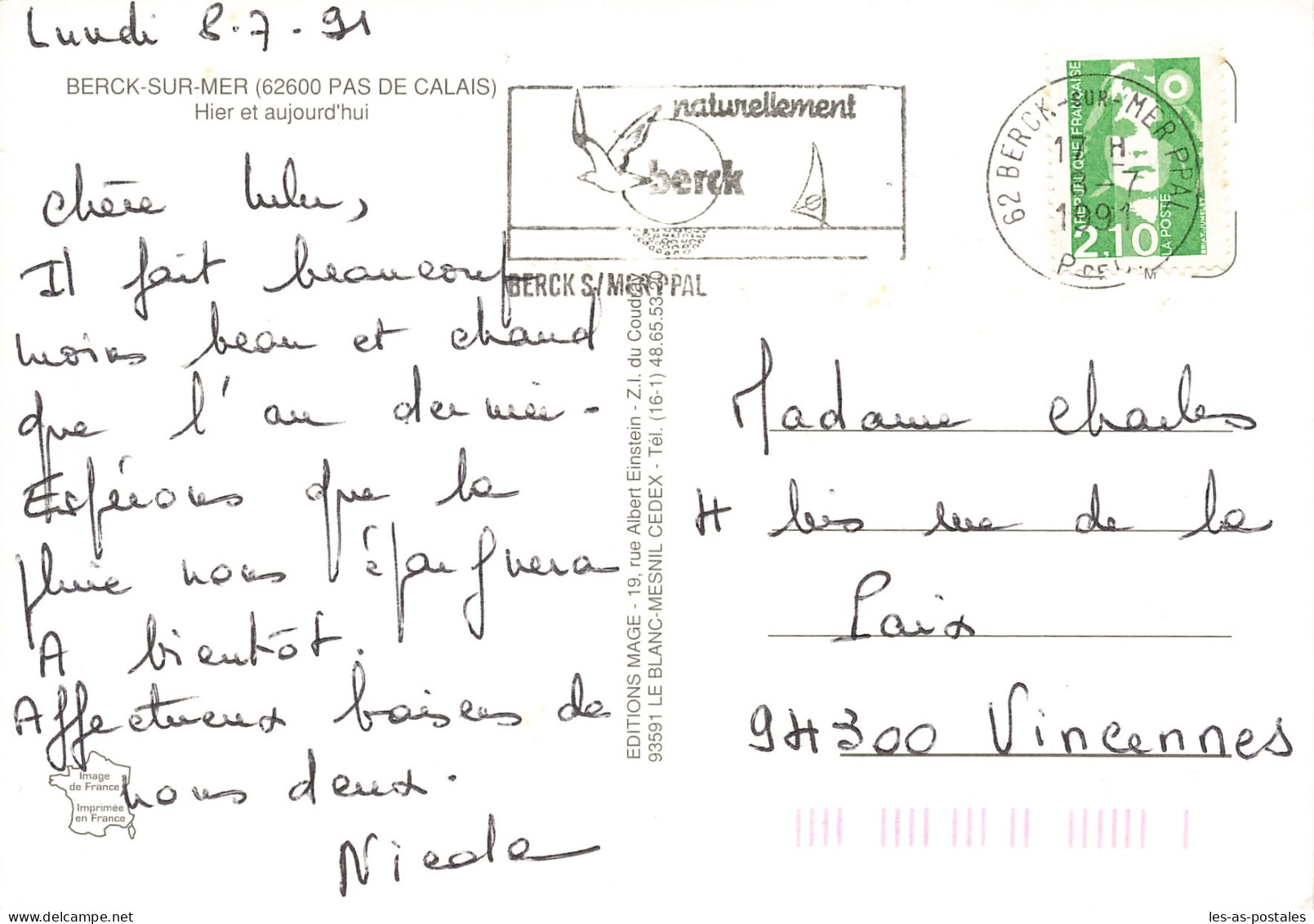 62 BERCK PLAGE - Berck
