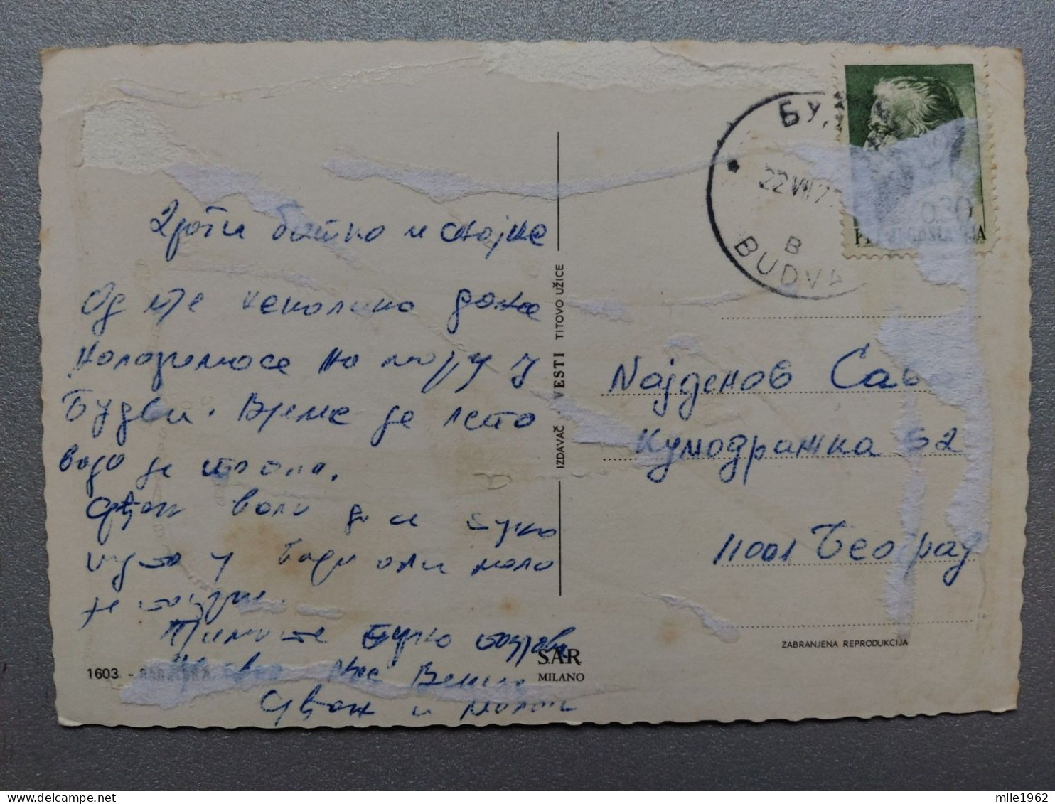 KOV 10-77 - BUDVA, Montenegro, - Montenegro