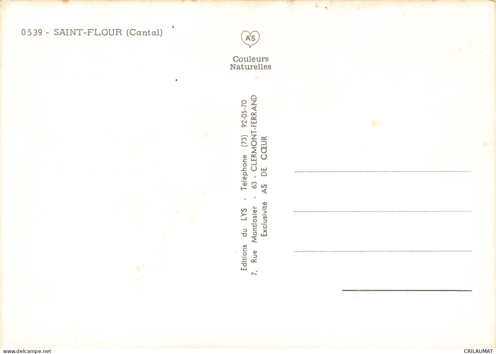 15  SAINT FLOUR - Saint Flour