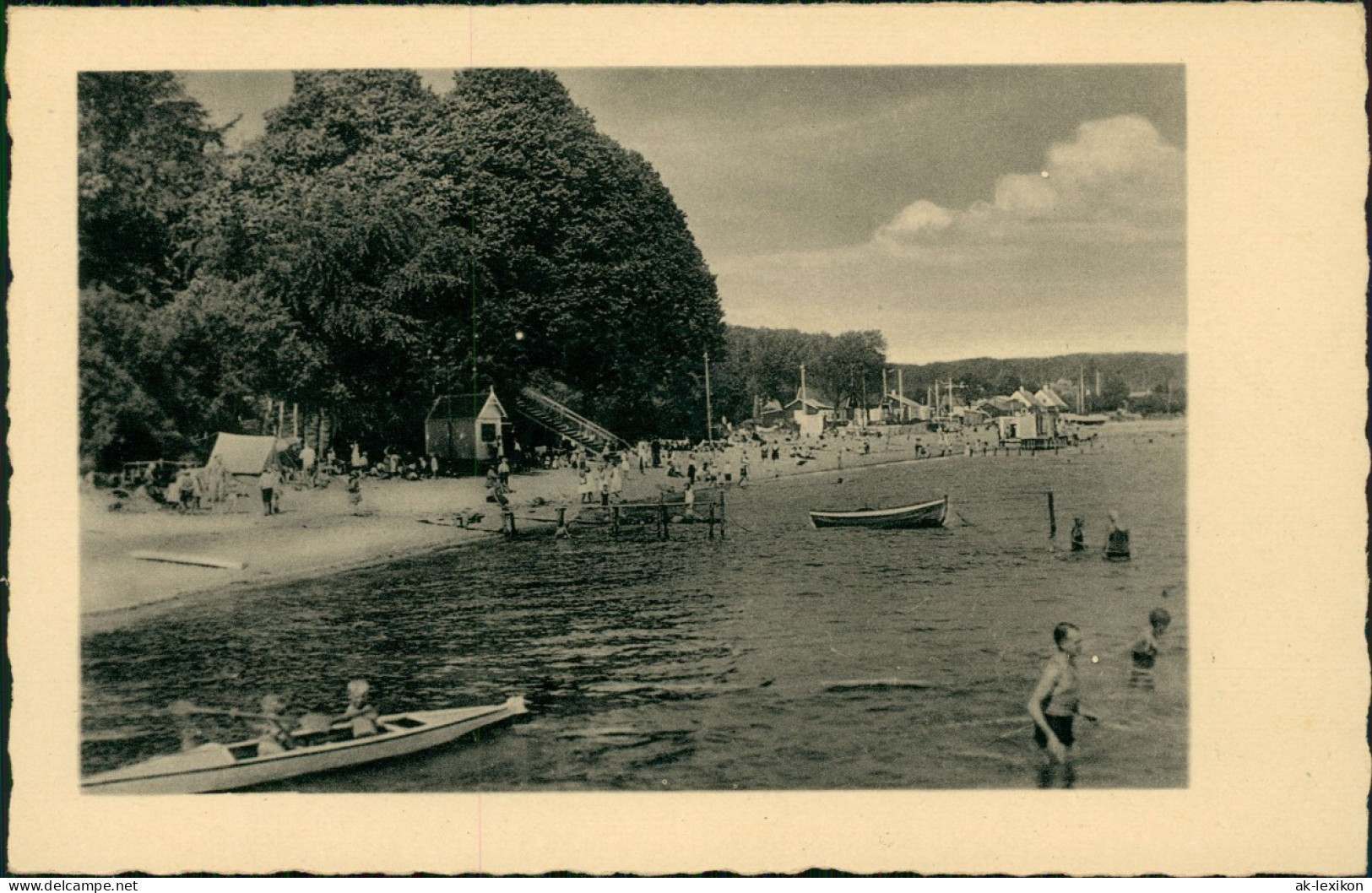 Postcard Kjelstrup Kelstrup Badestrand Badeleben 1929 - Dänemark