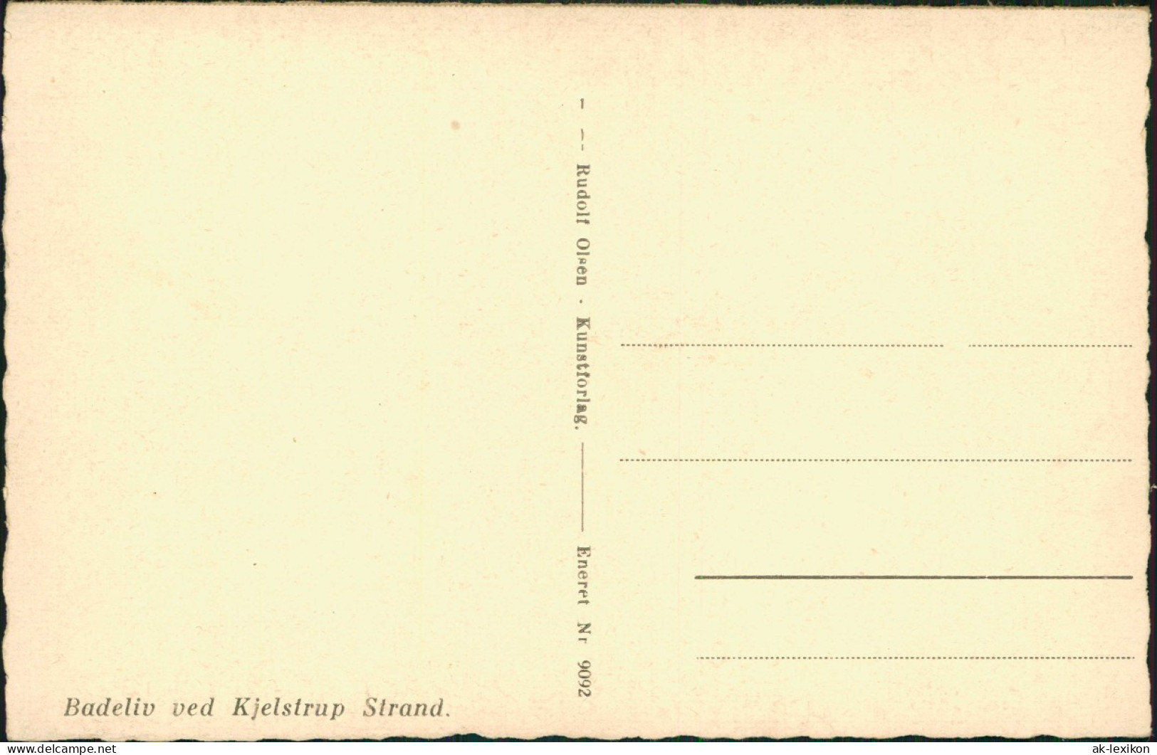 Postcard Kjelstrup Kelstrup Badestrand Badeleben 1929 - Dänemark